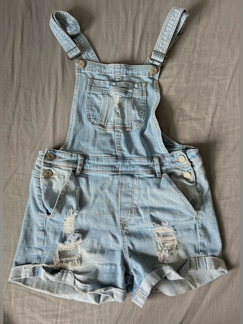 Urban Heritage Light Blue Denim Shorts